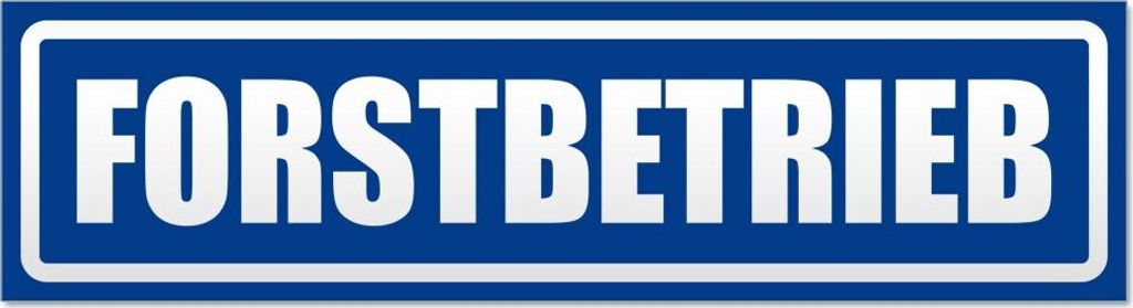 Forstbetrieb invertiert Magnetschild Schild magnetisch