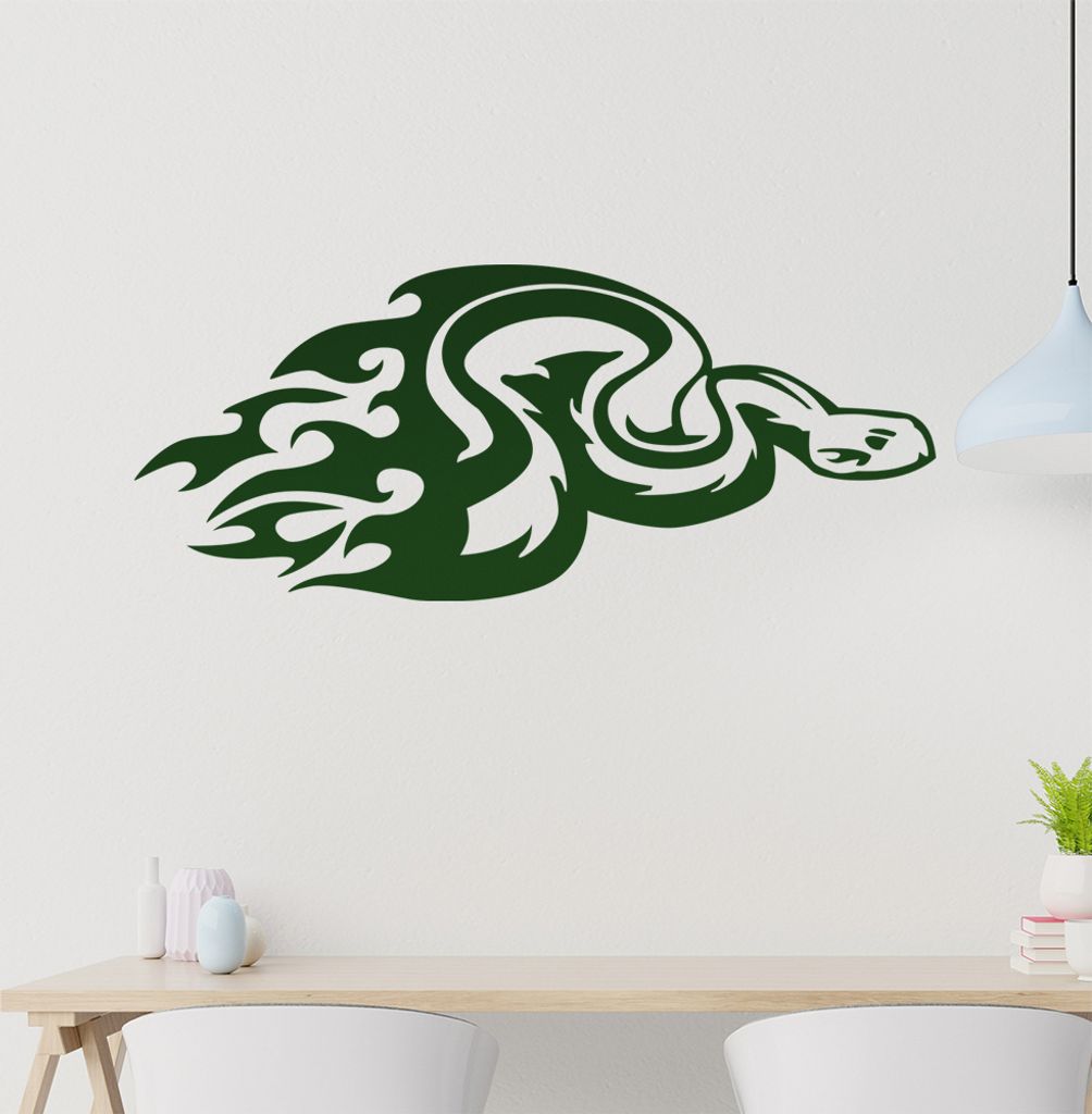 Tribal Schlange Wandtattoo in 6 Größen - Wandaufkleber Wall Sticker - Dekoration, Küche, Wohnzimmer, Schlafzimmer, Badezimmer