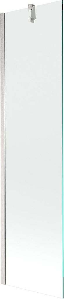 Mexen Next Badewannenwand 1-flügelig 50 x 150 cm, transparent, gebürstetes Nickel - 895-050-000-00-00-97