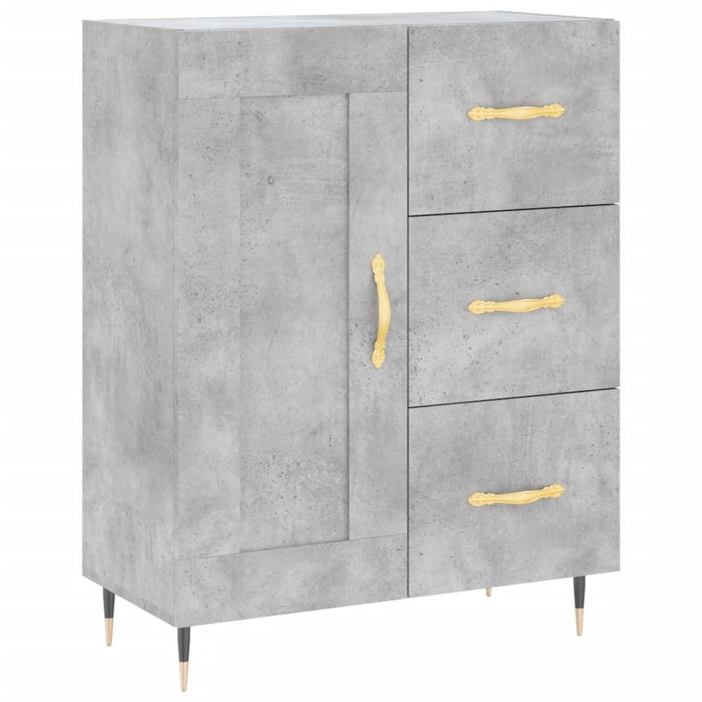 Sideboard Betongrau 69,5x34x90 cm Holzwerkstoff