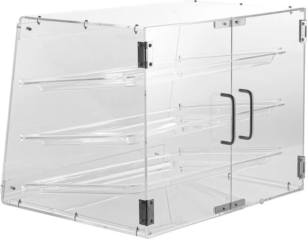 Vitrine fraîcheur pour pâtisseries anti-poussière avec porte arrière
