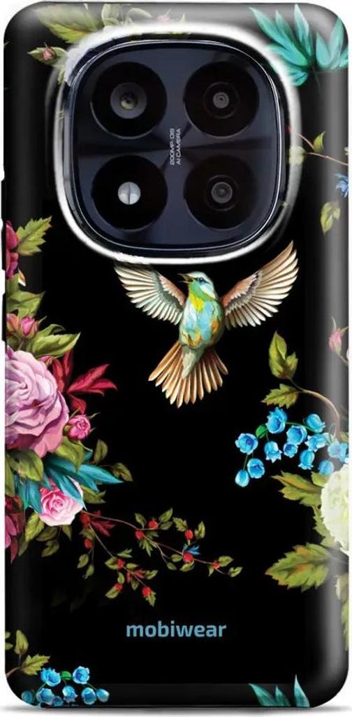 Handyhülle für Xiaomi Redmi Note 14 Pro Plus 5G, Mobiwear Elite Pro, Nachtkolibri