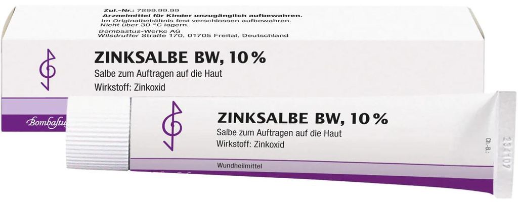 Creme, Bombastus, Vaselin, mit Zinkoxid 10%, wirksam bei Produktbild 