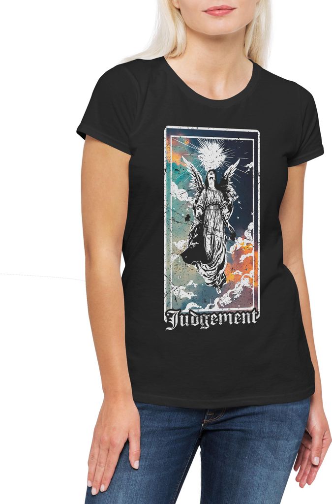 Urban Backwoods Tarot B Judgement, Damen T-Shirt, Farbe: Schwarz, Größe: M