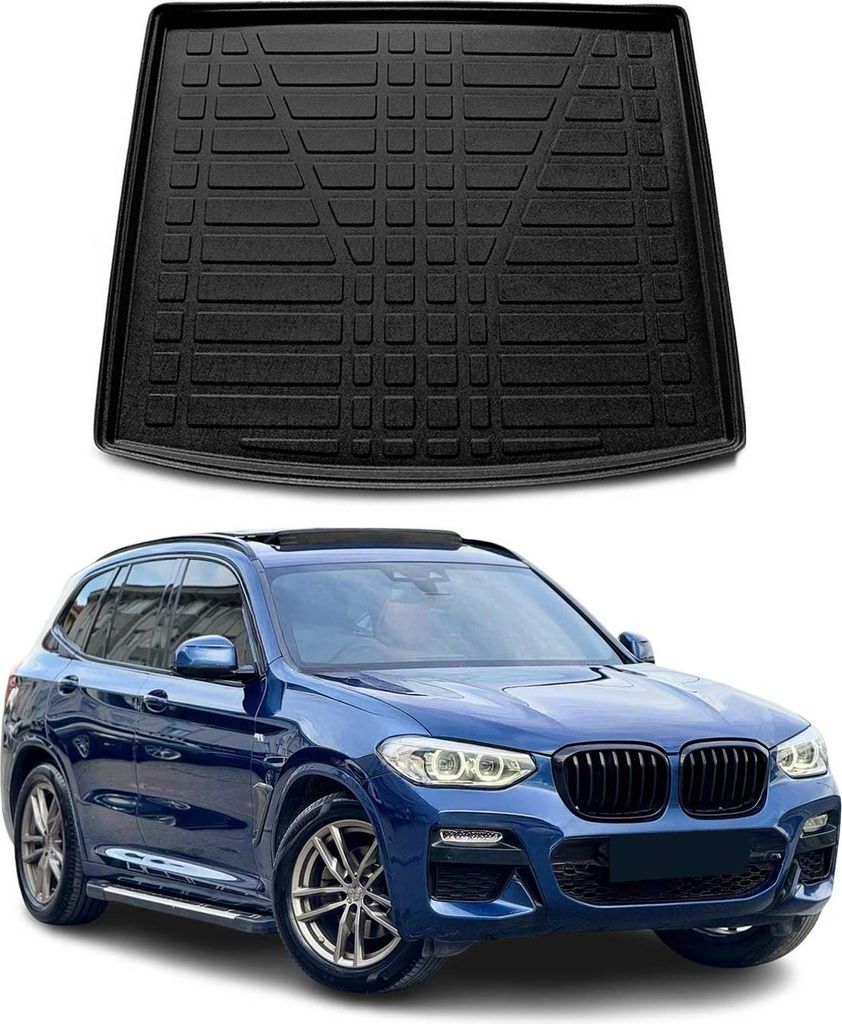 Kofferraumwanne Laderaumwanne für BMW X3 G01 2017-2024 Gummi TPE Schwarz
