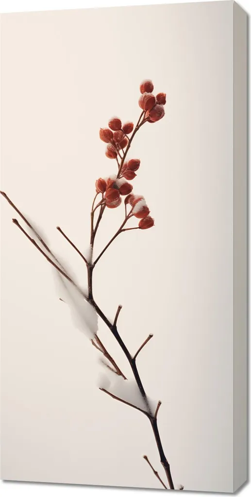 Decorazione Parete Inverno 50x100 cm - Quadro Moderno Soggiorno