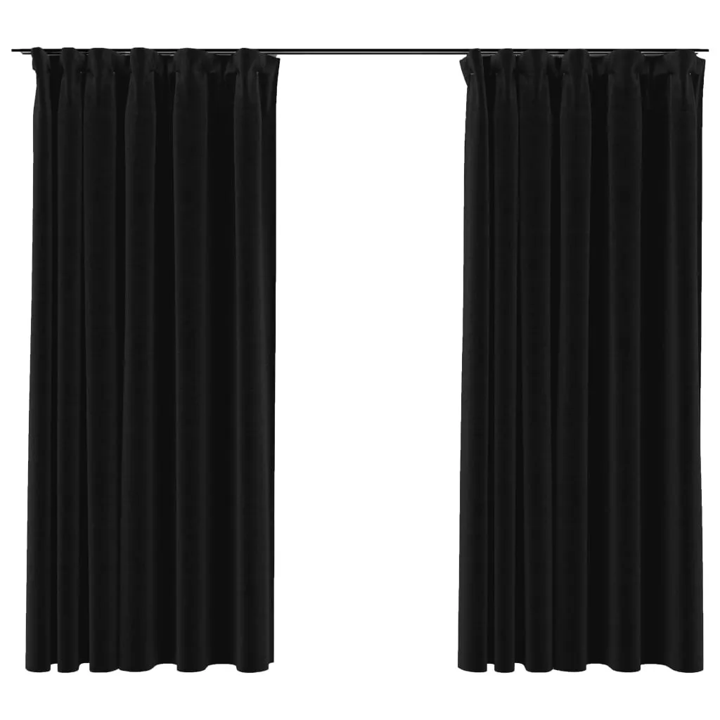 Tende Blackout Effetto Lino 140x175cm - Privacy e Stile per la Casa