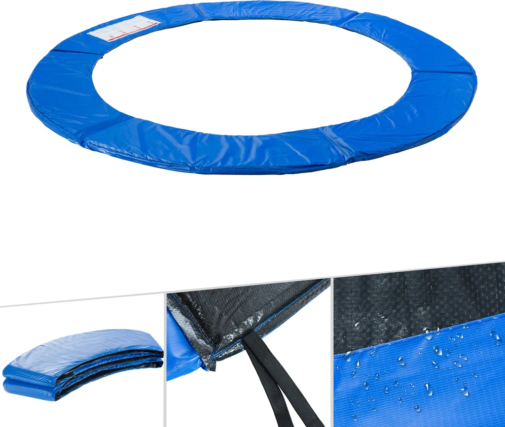 Coussin de protection pour trampoline 183 cm Bleu - Bordure de sécurité