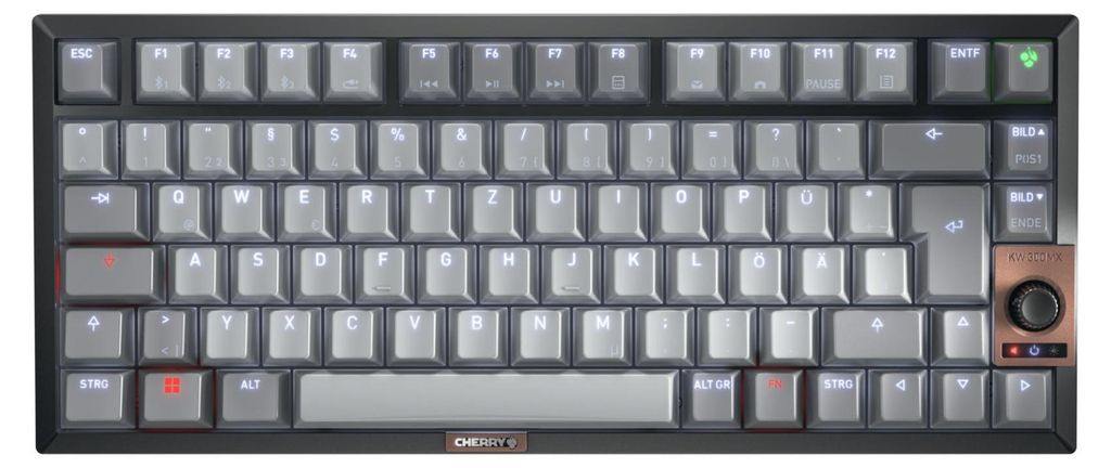 Cherry KW 300 MX - Tastatur - 75% - compact - hintergrundbeleuchtet