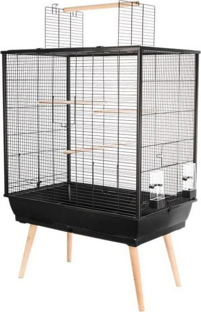 Zolux Cage Neo Jili Noir 78x48x112 cm pour Oiseaux Domestiques