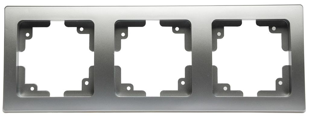 DELPHI 3-fach Rahmen silber Produktbild 2