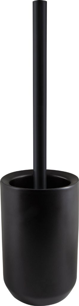 Spirella WC Bürste Toilettenbürste Klobürste "Jaro" Steingut 11 x 41,5 cm - Schwarz