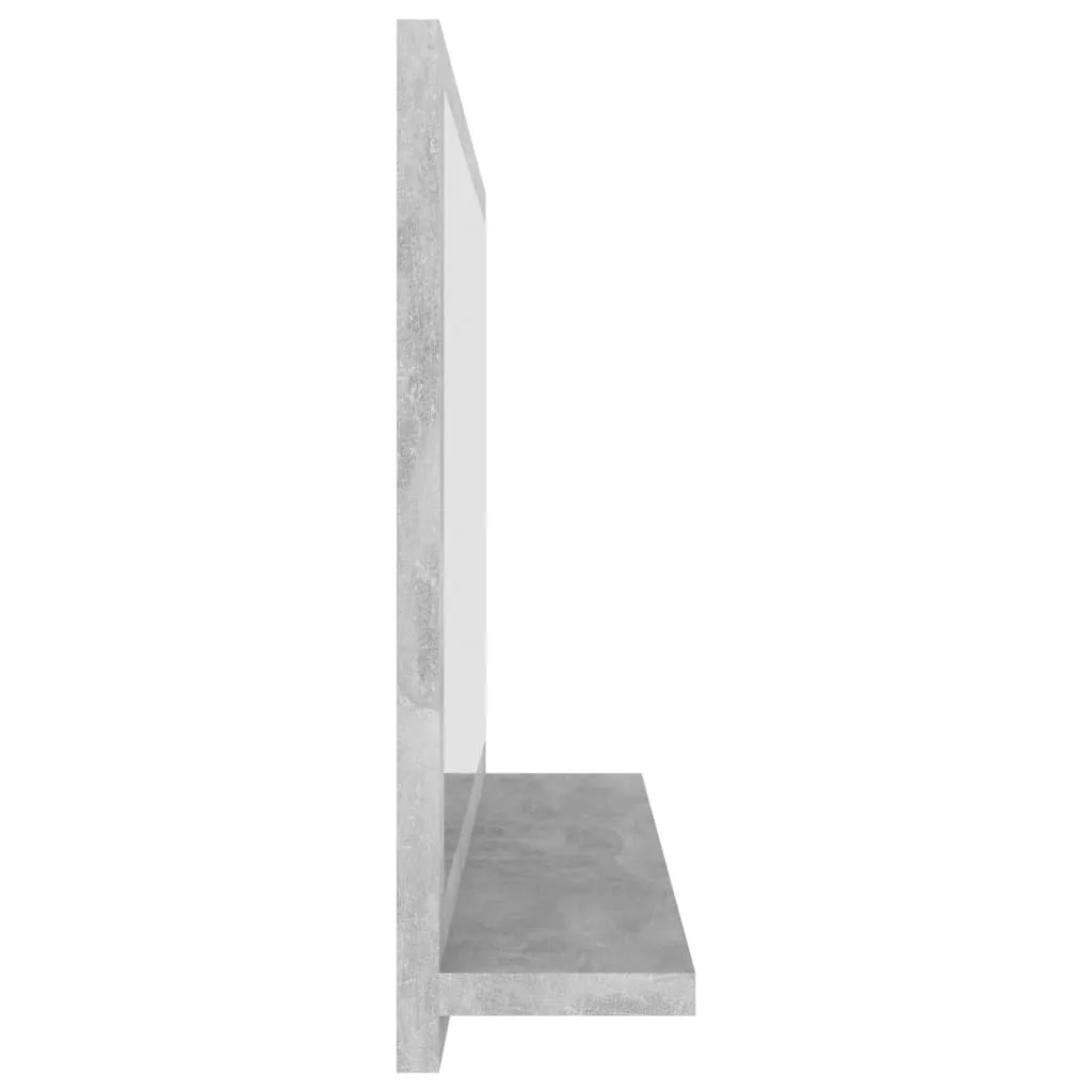 Specchio Bagno con Ripiano Grigio Cemento 60cm - The Living Store - 5