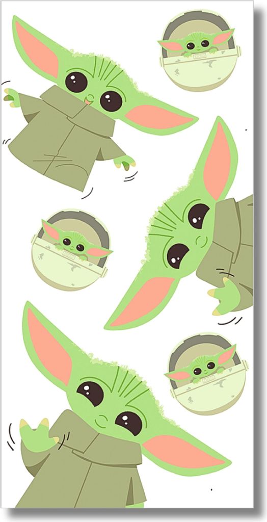 Star Wars Badetuch Strandtuch - Baby Yoda Strandlaken 70 x 140 cm aus Baumwolle