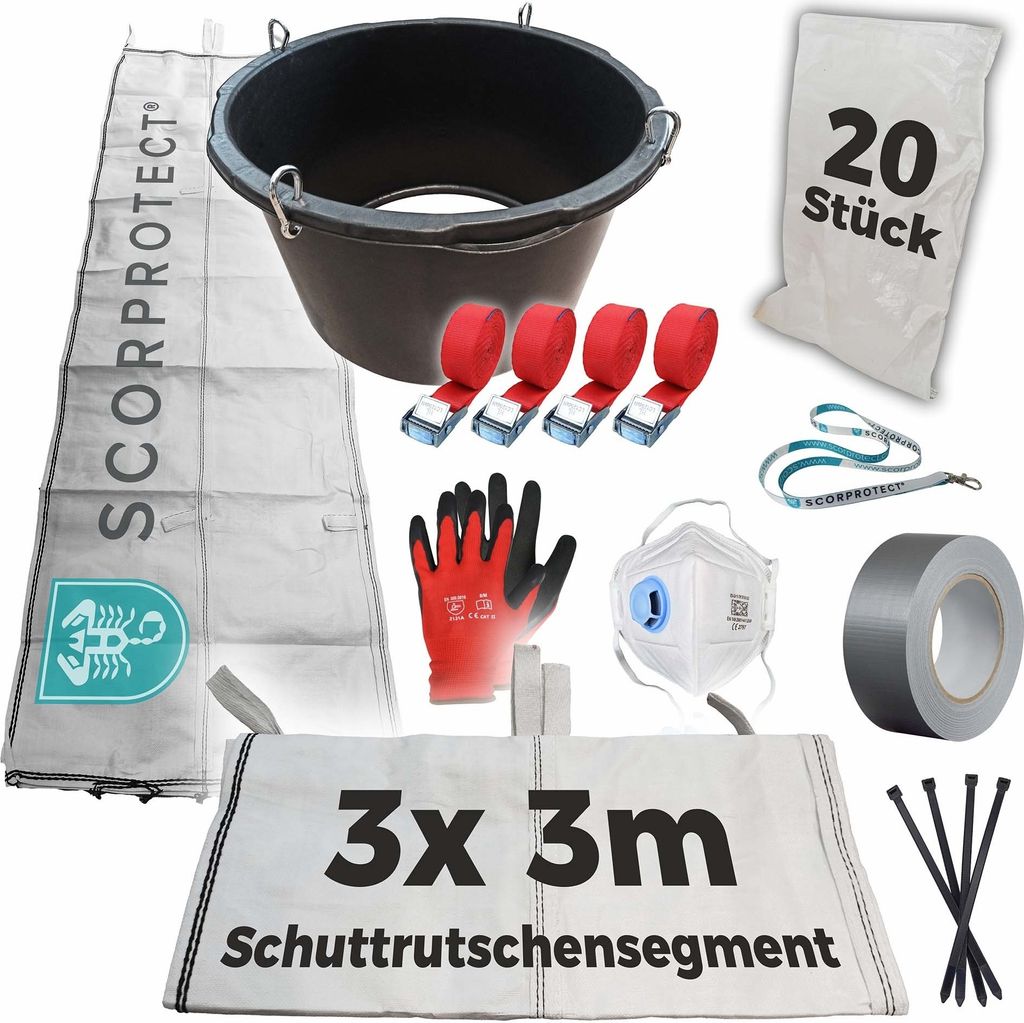Schuttrutsche Bauschuttrutsche 9 m flexibel mit Produktbild 