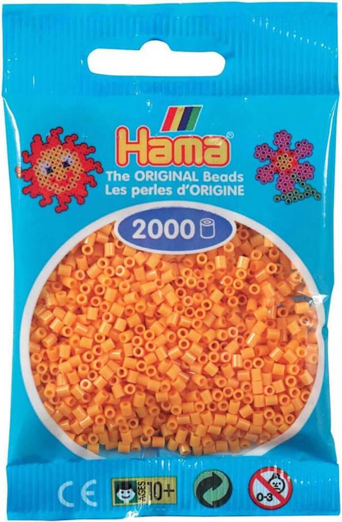 HAMA 501-60 Mini Perlen im Beutel - Teddybären-Braun