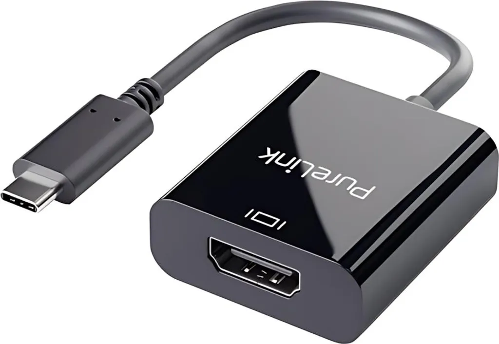 Solution Écran Noir ou Saccadé : Adaptateur USB-C HDMI 4K60 PureLink 10cm