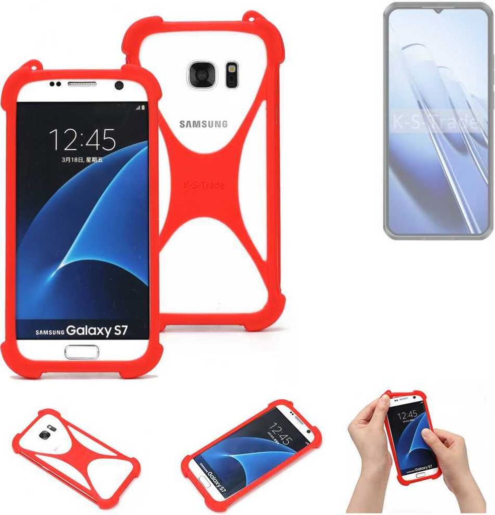 K-S-Trade Handy-Hülle kompatibel mit Oukitel WP52 Schutz-Hülle Bumper Silikon Schutz Hülle Cover Case Silikoncase Silikonbumper TPU Softcase