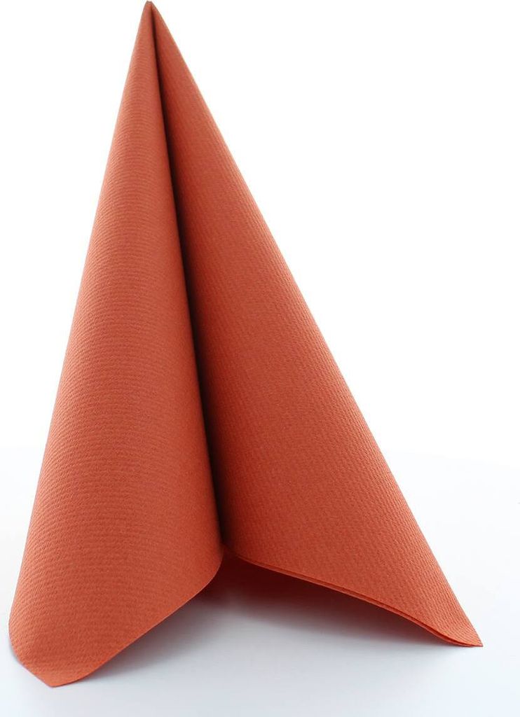 Airlaid Serviette Terrakotta, 40 x 40 cm, 50 Stück - Mank Produktbild 