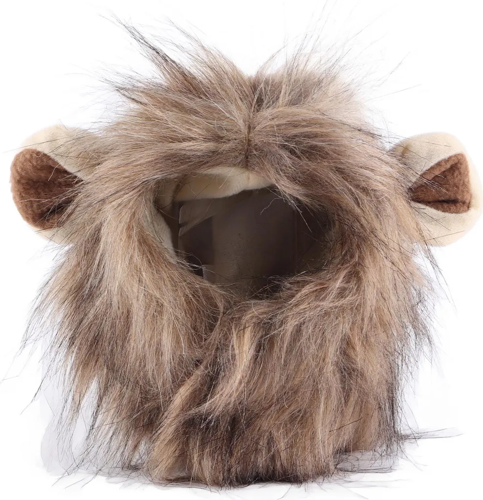 Parrucca Criniera di Leone per Gatti e Cani Piccoli | Costume Felino M