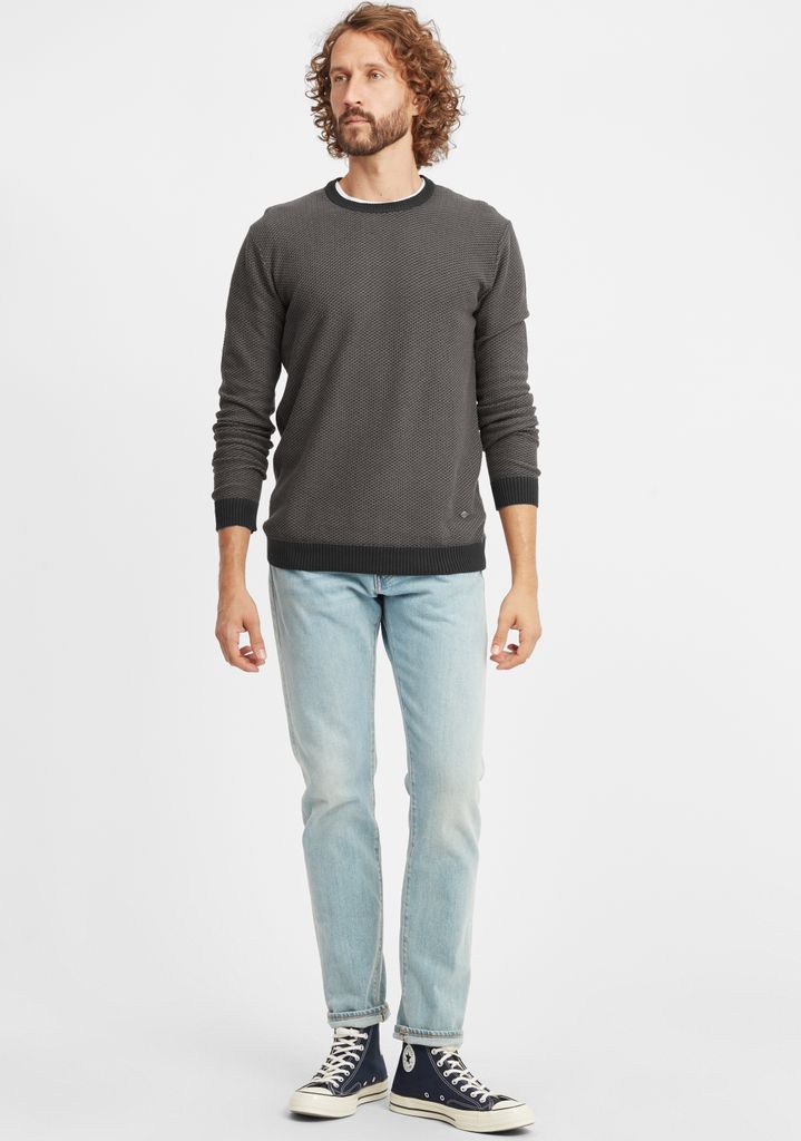 SOLID SDDumon Herren Strickpullover Feinstrick Pullover mit Rundhalsausschnitt