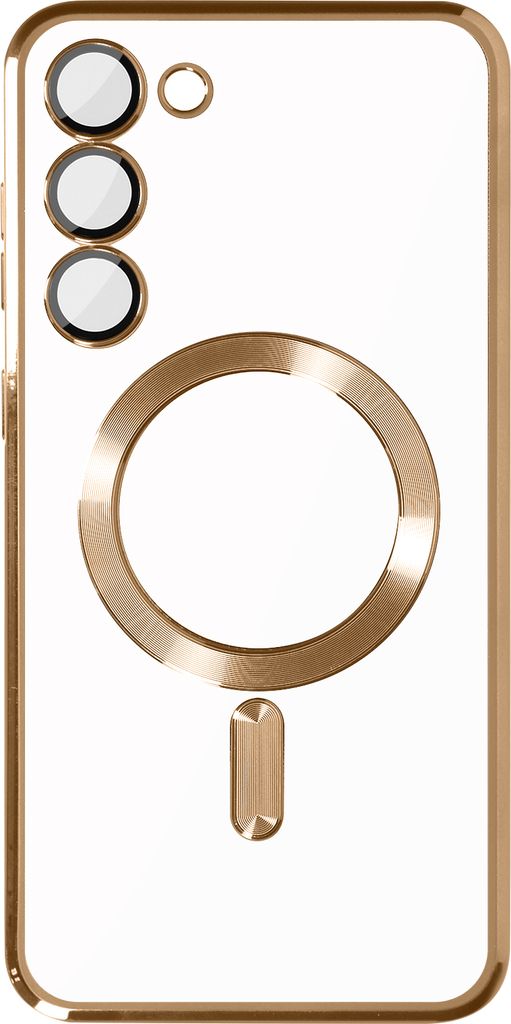 Avizar, MagSafe-Hülle Chromrahmen für Galaxy S23 Plus edel, Gold