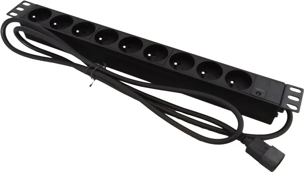 Alantec PZ09U Extension 1.8m 9 AC Outlets Black - Fornitura Standard Ufficio