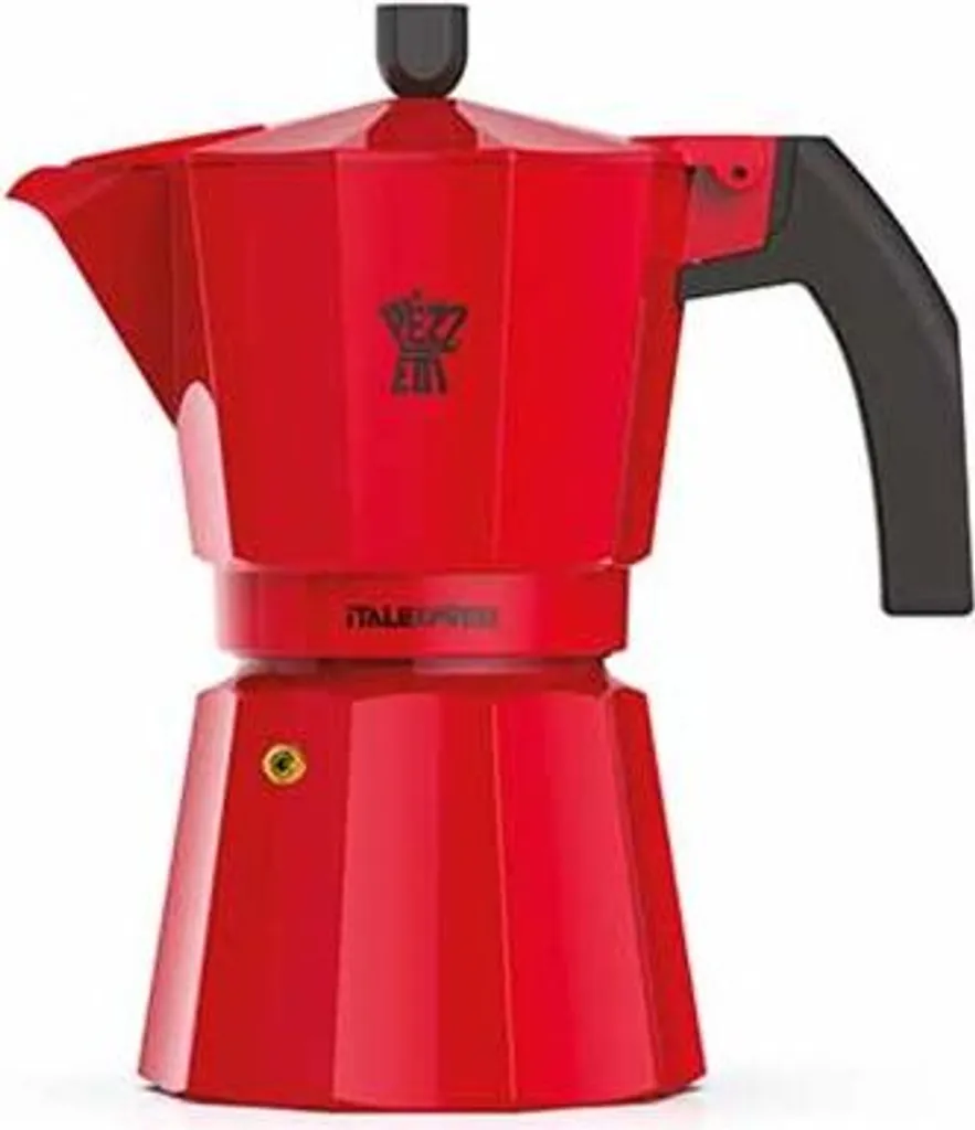 Kaffeemaschine für 6 Tassen, 19 x 10,4 x H 20 cm – rot – Italexpress – Pezzetti