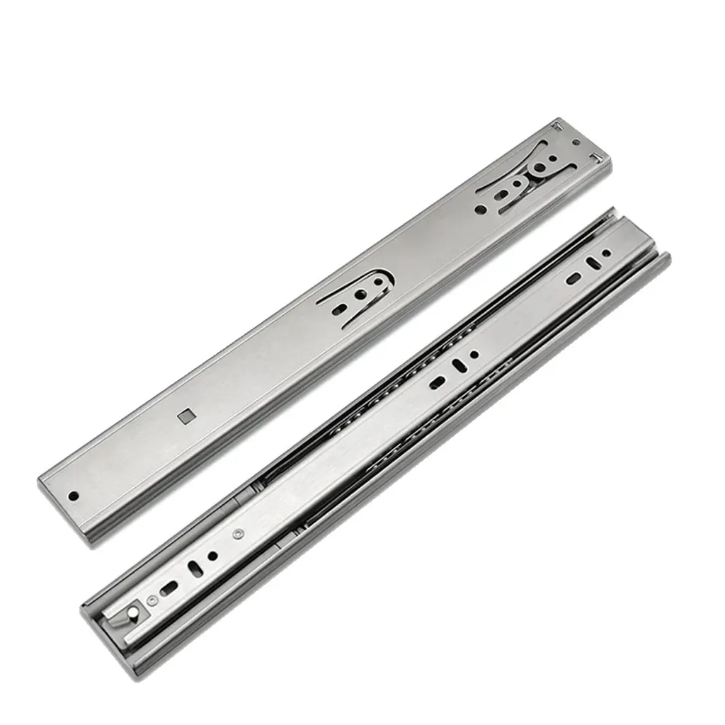 Panier Coulissant Télescopique pour Placard, Inox Vert avec Amortisseur