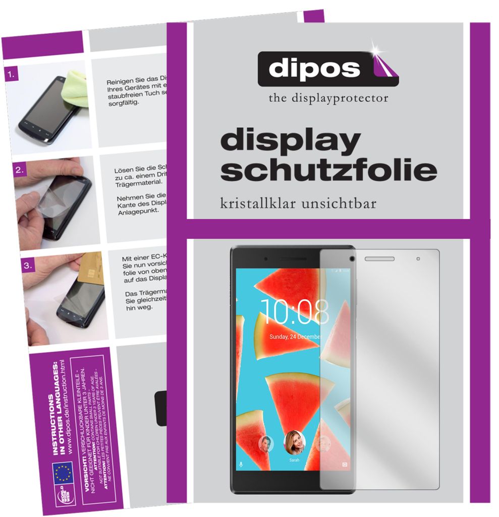 2x Schutzfolie für Lenovo TB-7504x Schutzfolie für klar Displayschutzfolie Folie