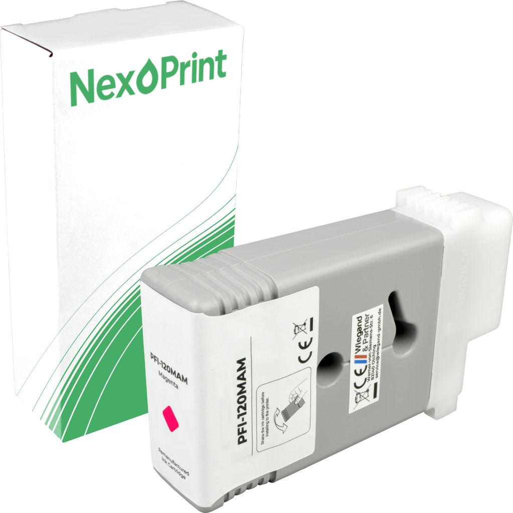 Druckerpatrone kompatibel zu Canon PFI-120M 2887C001 magenta imagePROGRAF TM-300 TM-205 TM-200 MFP T 24 TM-200 MFP L 24 ei TM-200