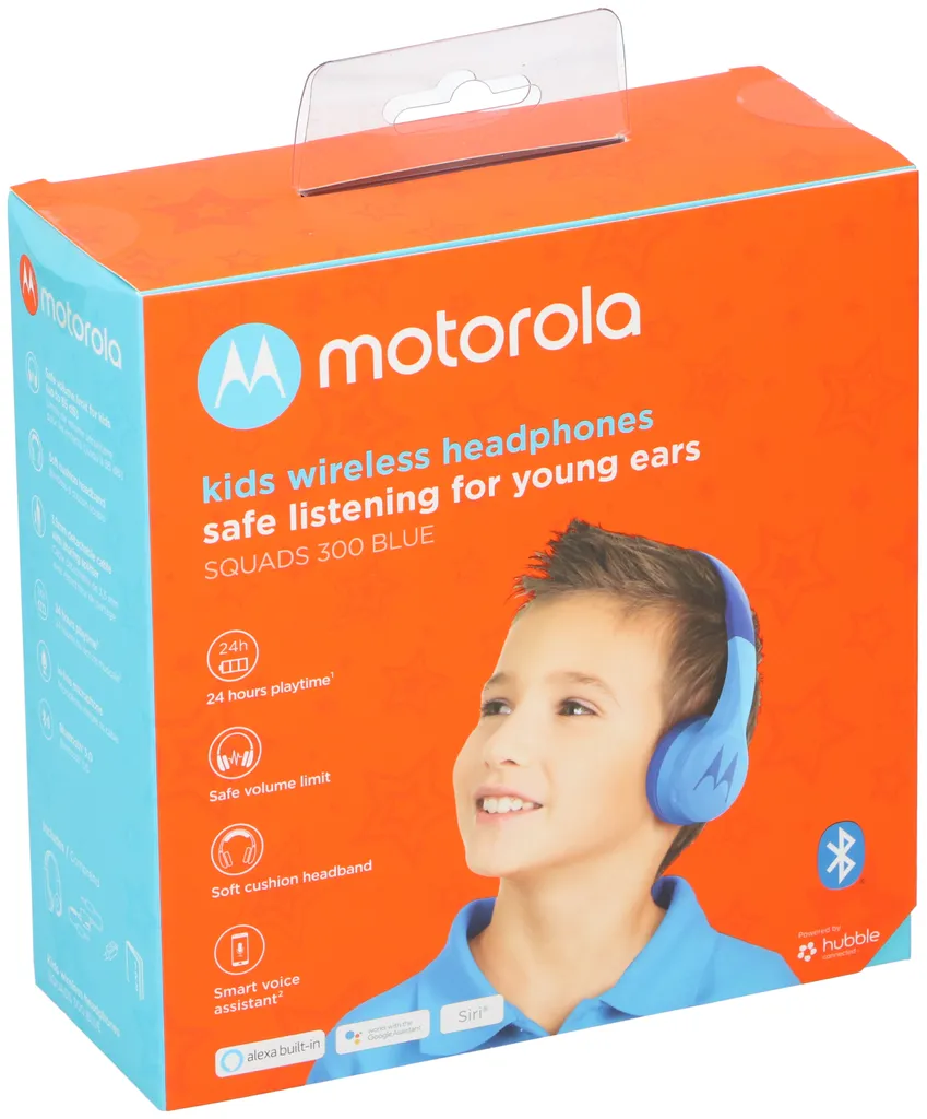 Casque Enfant Motorola Squads 300 BT Bleu Protège les Oreilles