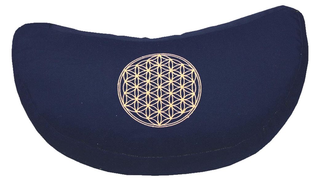 Meditationskissen mit Inlet "BDL" Baumwolle(80%), Polyester(20%) blau