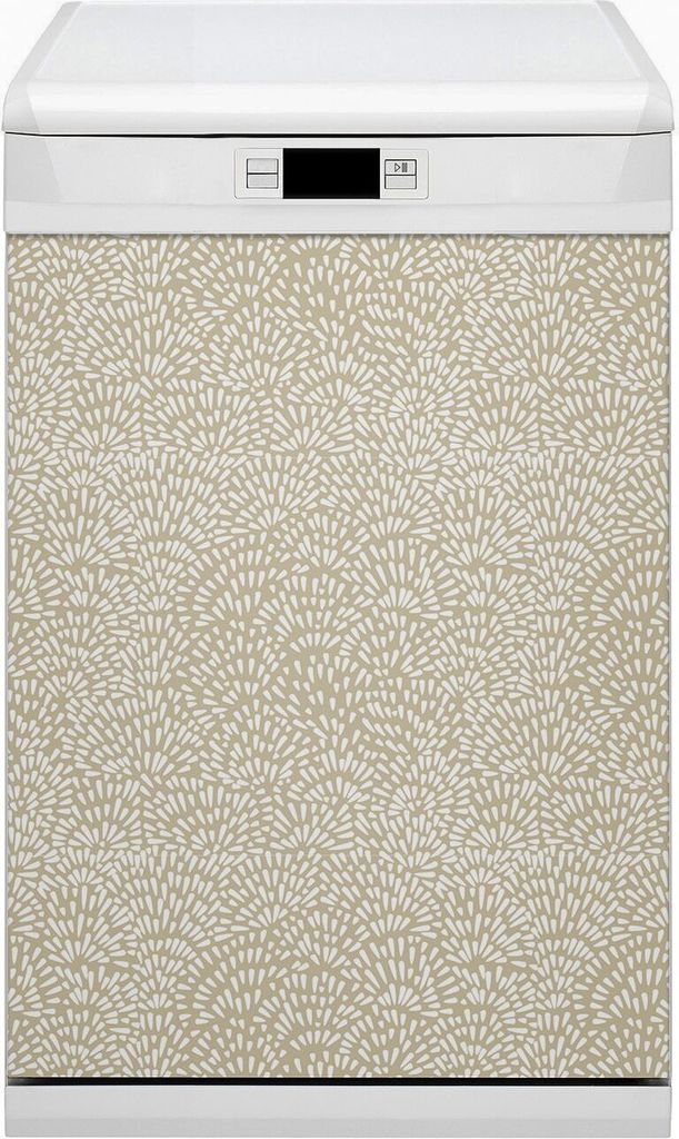 Küche Dekorative Magnete Magnet Folie für Geschirrspüler 45x80 cm - Beige Tränen Boho