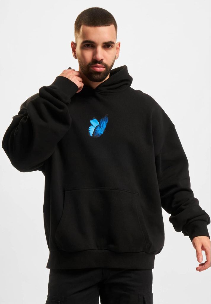 Urban Classics Herren-Kapuzenpullover mit Kapuze Contrs schwarz XXL