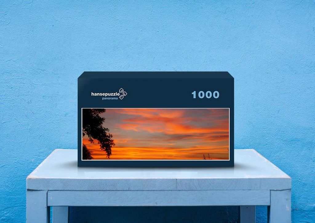 hansepuzzle 44071 - Abenddämmerung Puzzle, 1050 Teile, Reisen, 60,0 x 46,0cm mit hochwertiger Aufbewahrung, Kartonbox & Beutel