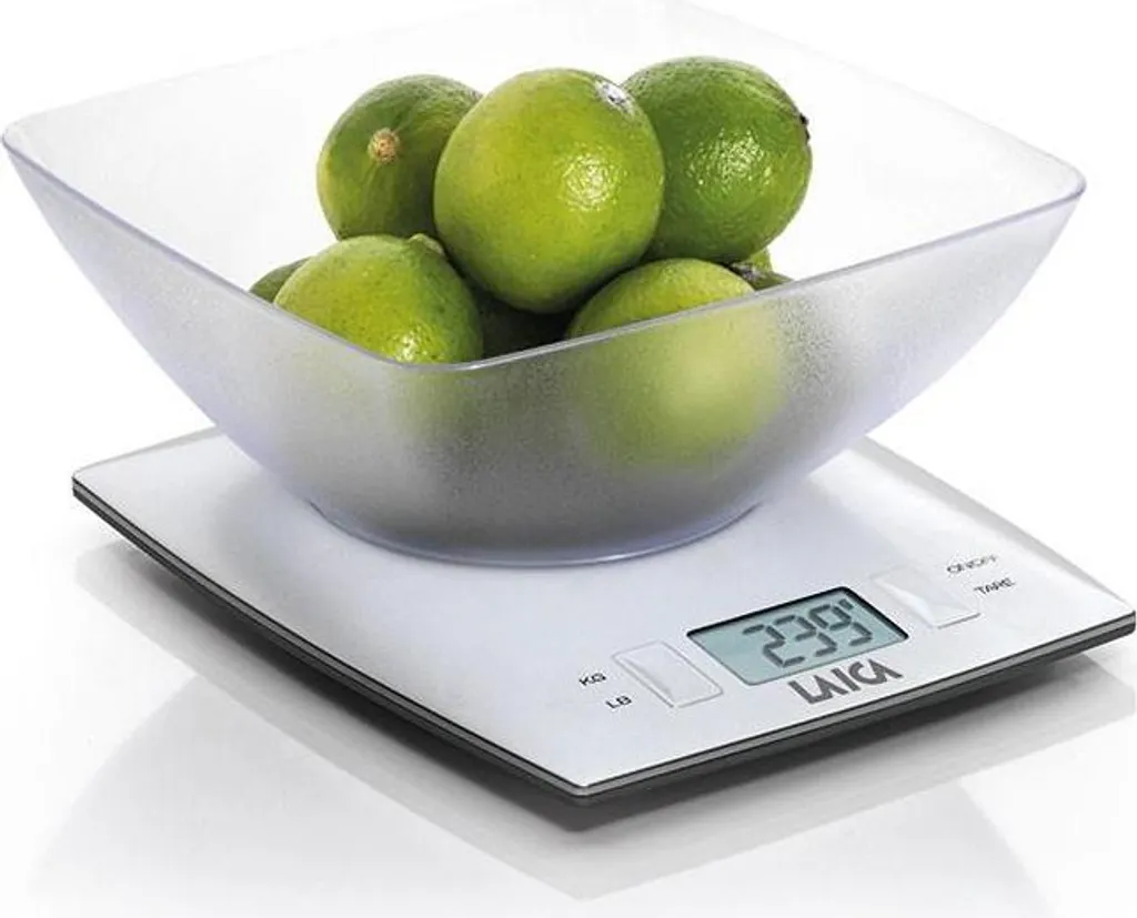 Laica KS1313 Bilancia da Cucina Elettronica Trasparente Bianco