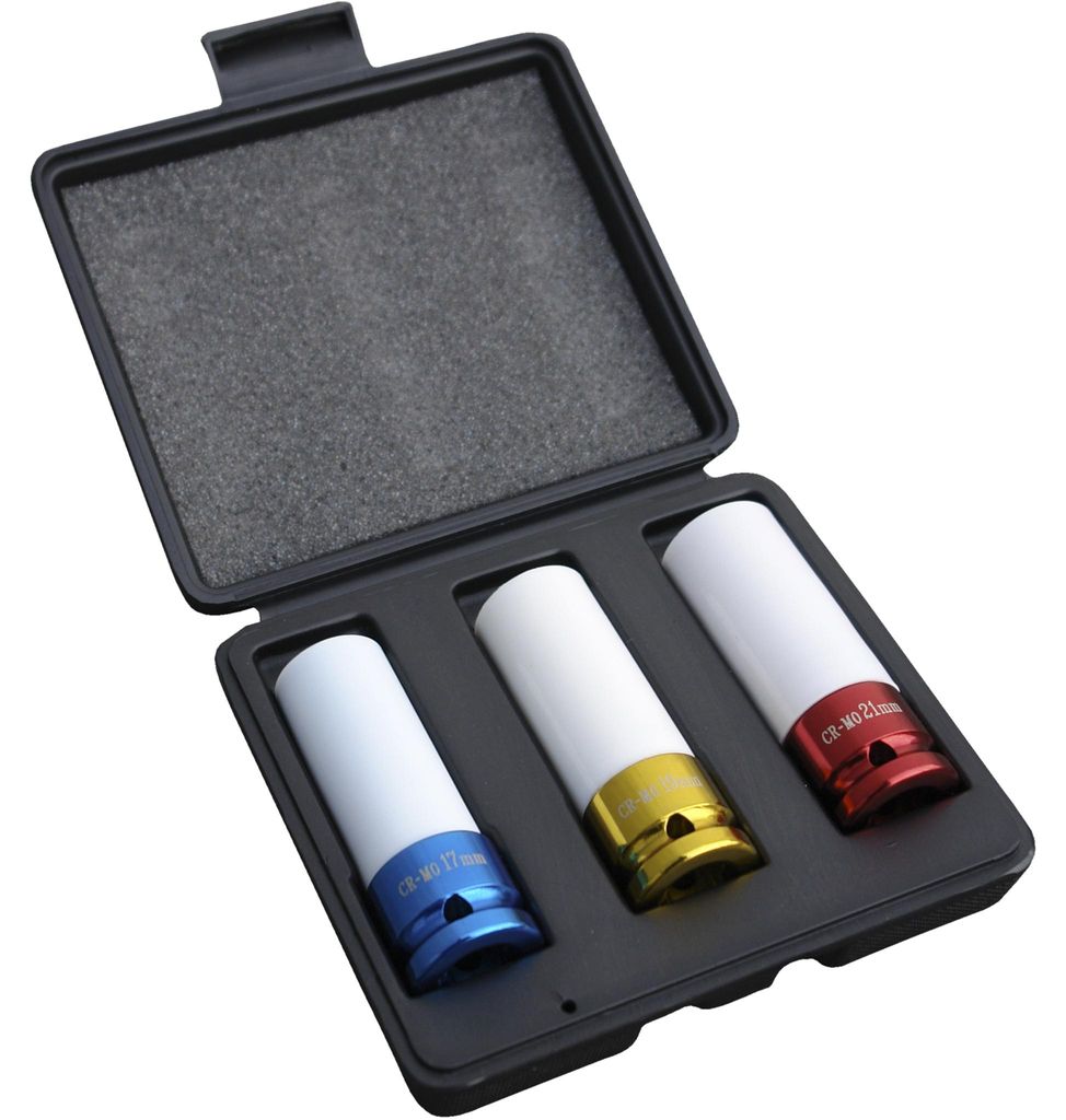 Güde Stecknuss-Set 75131 | 3-tlg. | 1/2" | 17 / 19 / 21 mm Produktbild 