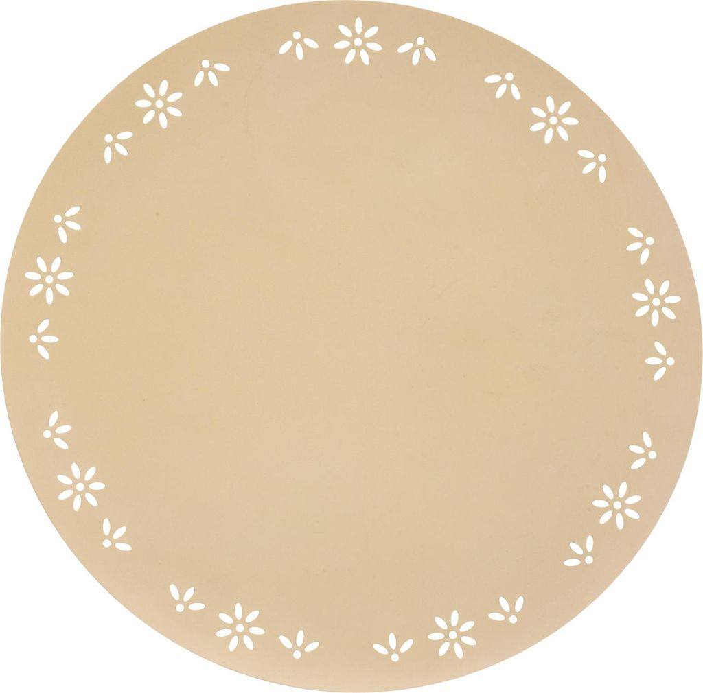 Dekoratives rundes Tischset mit Blumenmuster