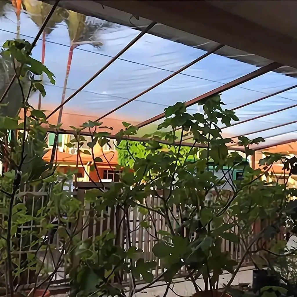 Bâche transparente étanche avec œillets 2mx4m pour jardin et balcon - 6