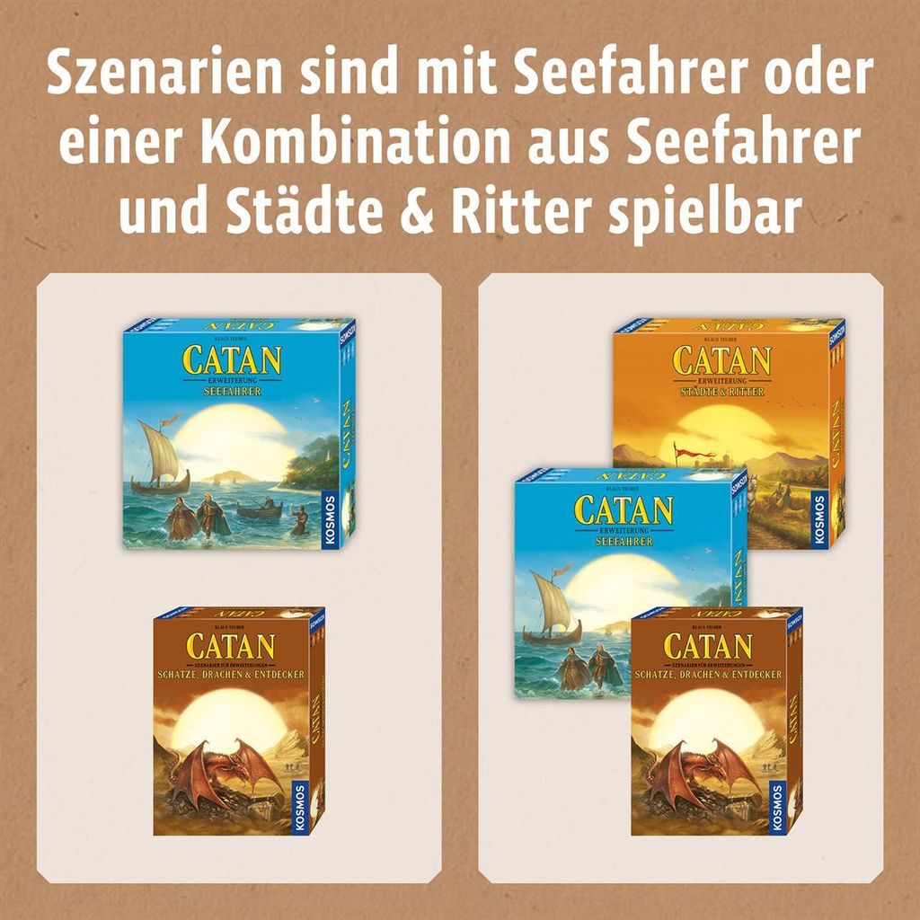 CATAN - Szenarien für Erweiterungen: Schätze, Drac Produktbild 