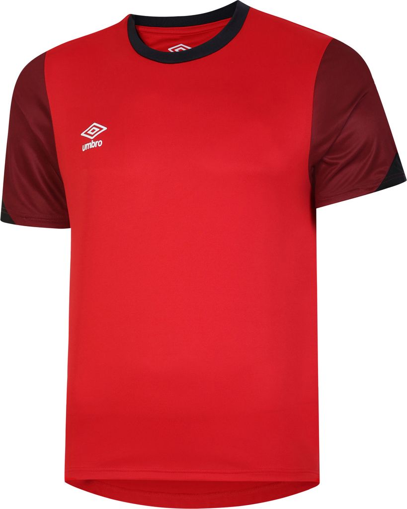 Umbro - Kinder Trikot "Total", Training UO1612 (158) (Zinnoberrot/Rad Rot /Schwarz)