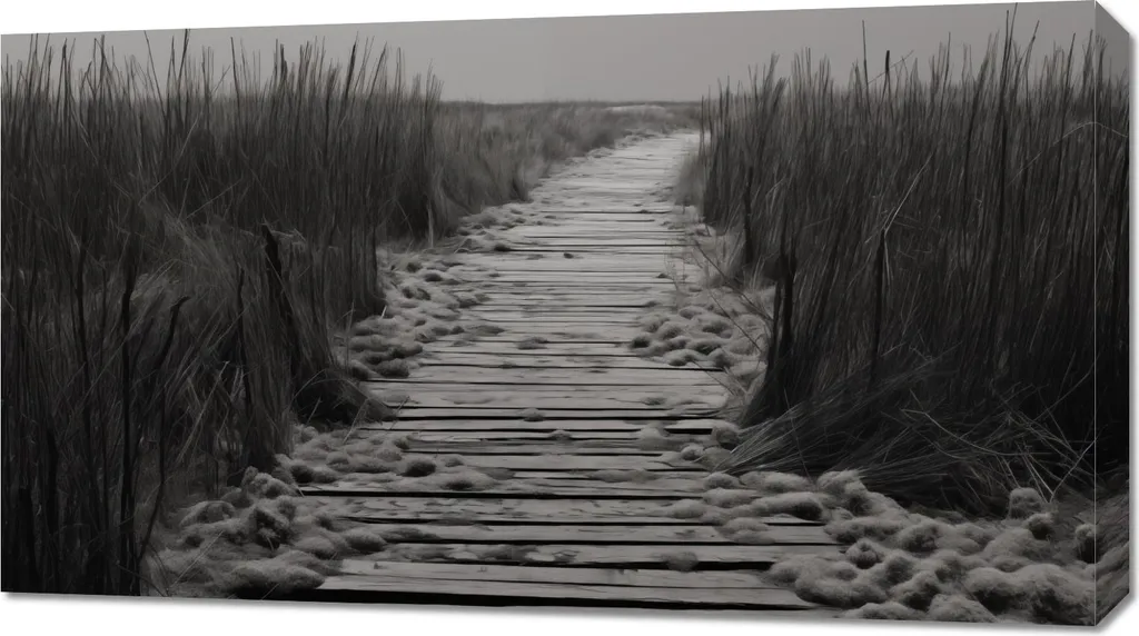 Quadro su Tela 90x50 cm Sentiero Dune - Stampa UVgel Professionale