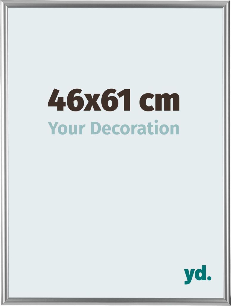 Bilderrahmen, 46x61 cm, Silber, Kunststoff, Bordeaux