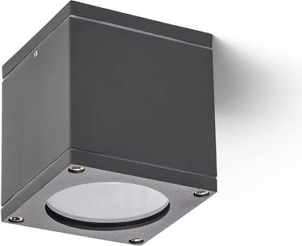 Plafonnier pour Terrasse et Balcon RODGE IP54 Anthracite GU10 230V 35W