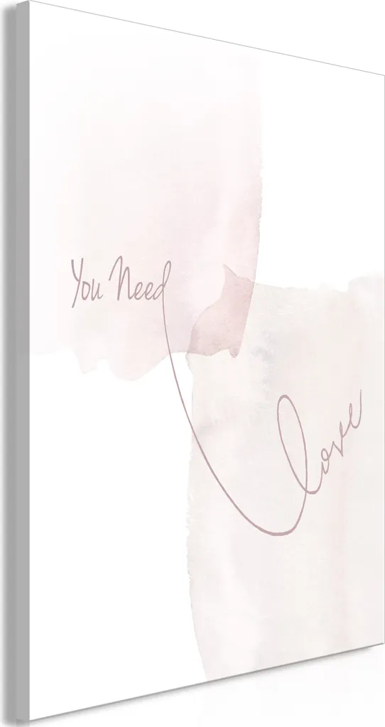Arredo Parete Moderno You Need Love 60x90 - Tela Verticale Design
