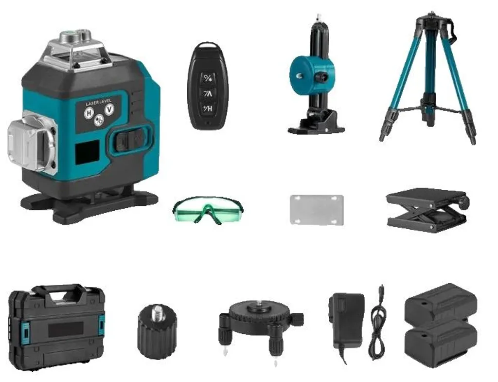 Niveau laser 16 lignes 360° auto-nivelant fini les erreurs de mesure