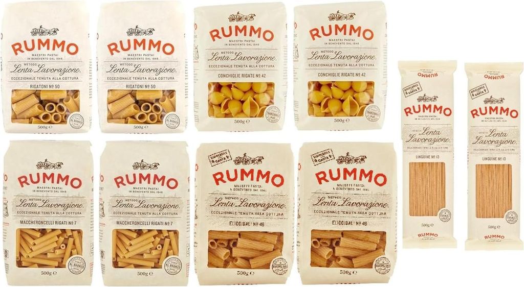 10er-Pack Testpaket Rummo Pasta Maccheroncelli - Rigatoni - Produktbild 