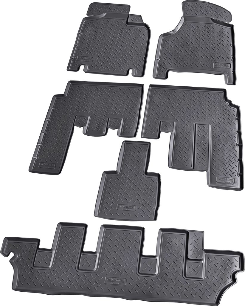 3D Gummi Fußmatten für DODGE Caravan | BJ 2000-2007 | passgenau mit Rand