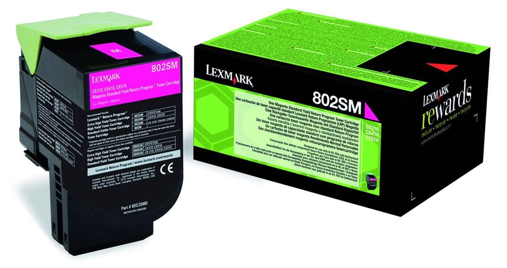 Lexmark 802SM, 2000 stron(y), Purpurowy, 1 szt. Zdjęcie produktu 